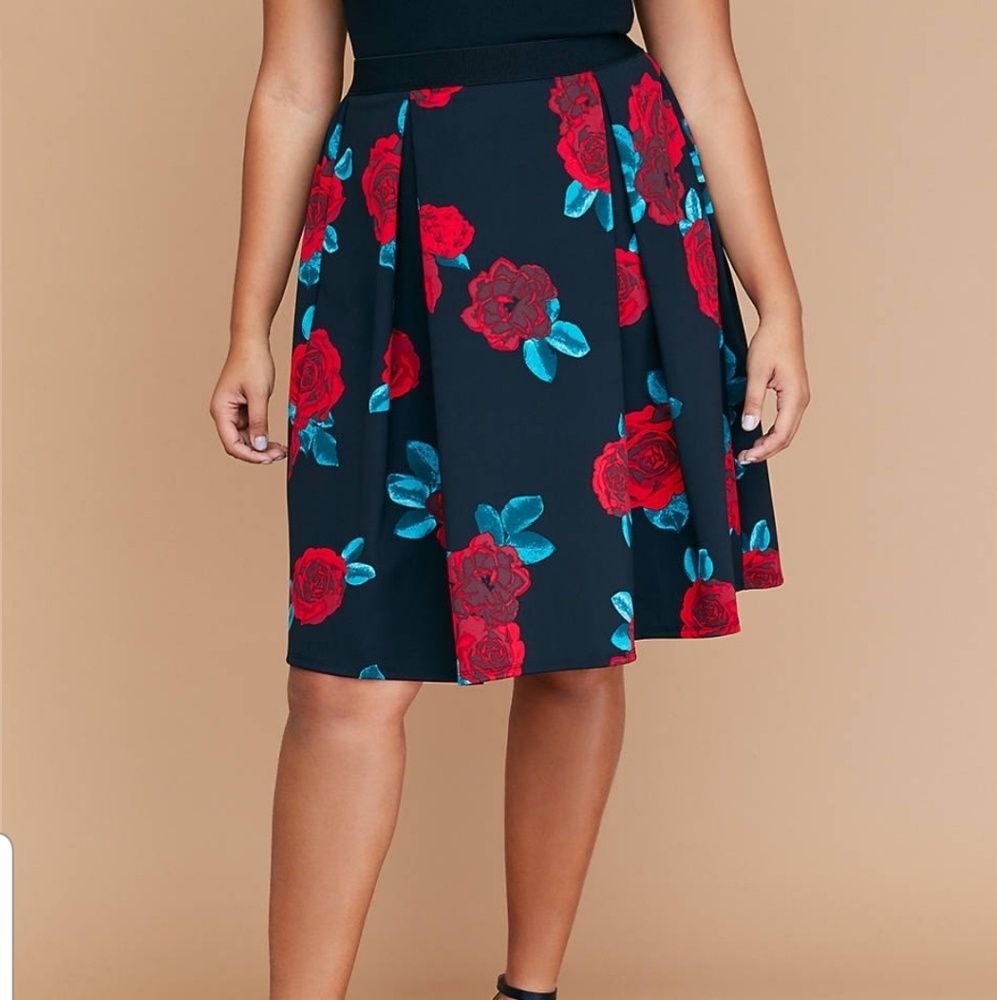 Lane Bryant Skuba Midi Skirt